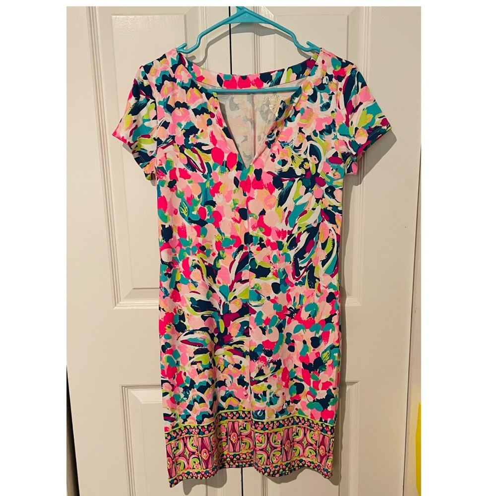 EUC Lilly Pulitzer Pina Colada Sophiletta Dress Size Small